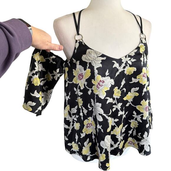 Cinq à Sept Cinq A Sept Rayna Silk Cold Shoulder Blouse Womens XS Office Siren - Picture 2 of 12